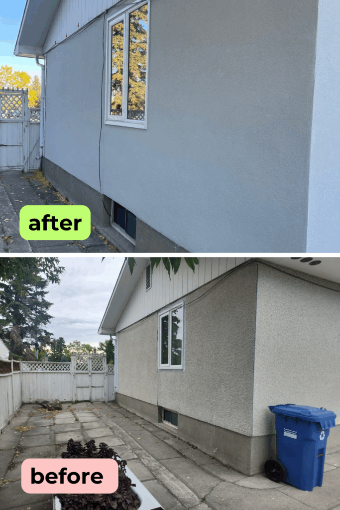 New acrylic stucco over rock dash stucco