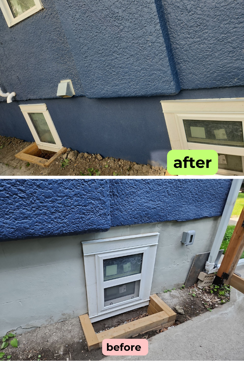 stucco painting to acrylic over foundation