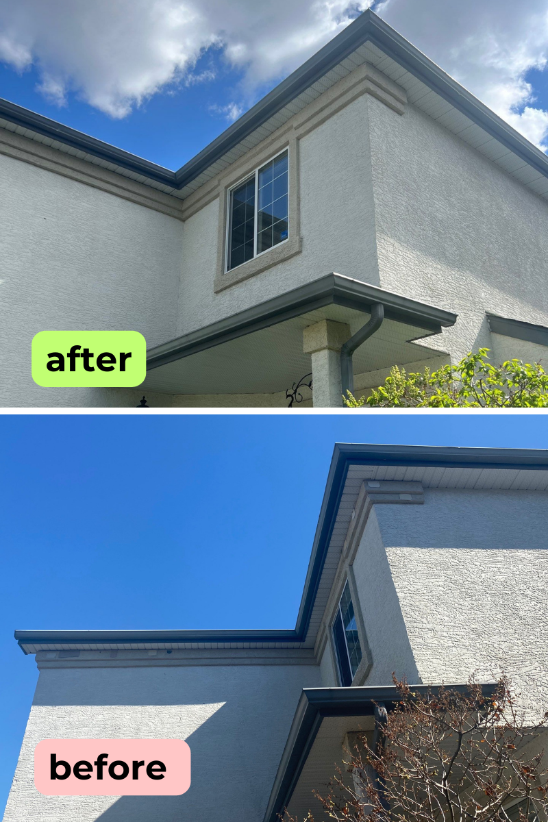 Styrofoam stucco batten repair - damage from woodpecker