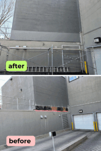 Weatherproofing a stucco joint to a building section in Calgary